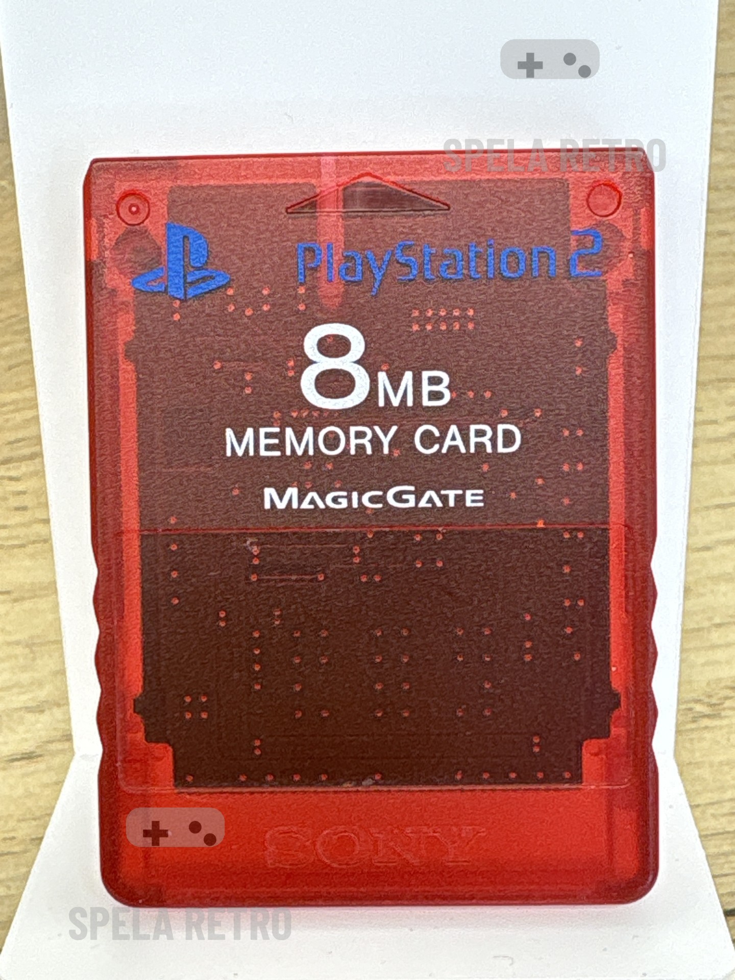Minneskort orginal Röd transparant 8mb