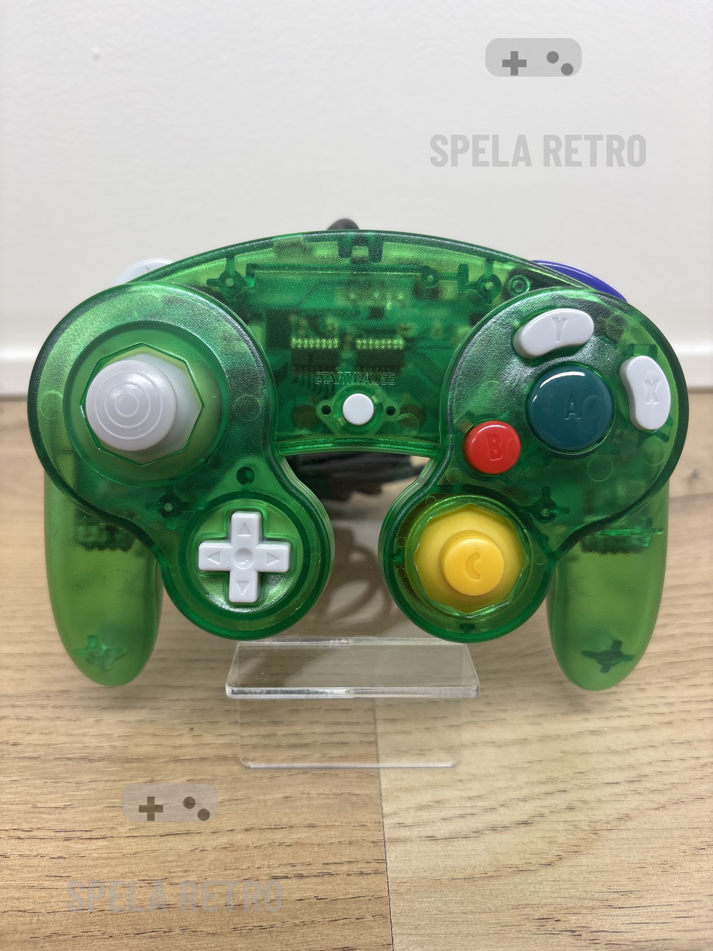 Gamecube: 3e part handkontroll Transparent Grön