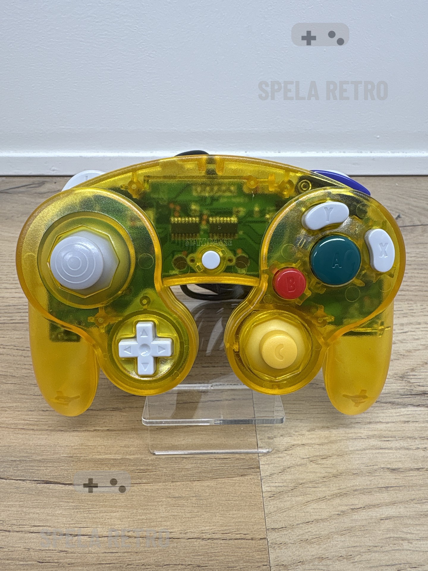 Gamecube: Ny 3e part handkontroll Transparent Gul