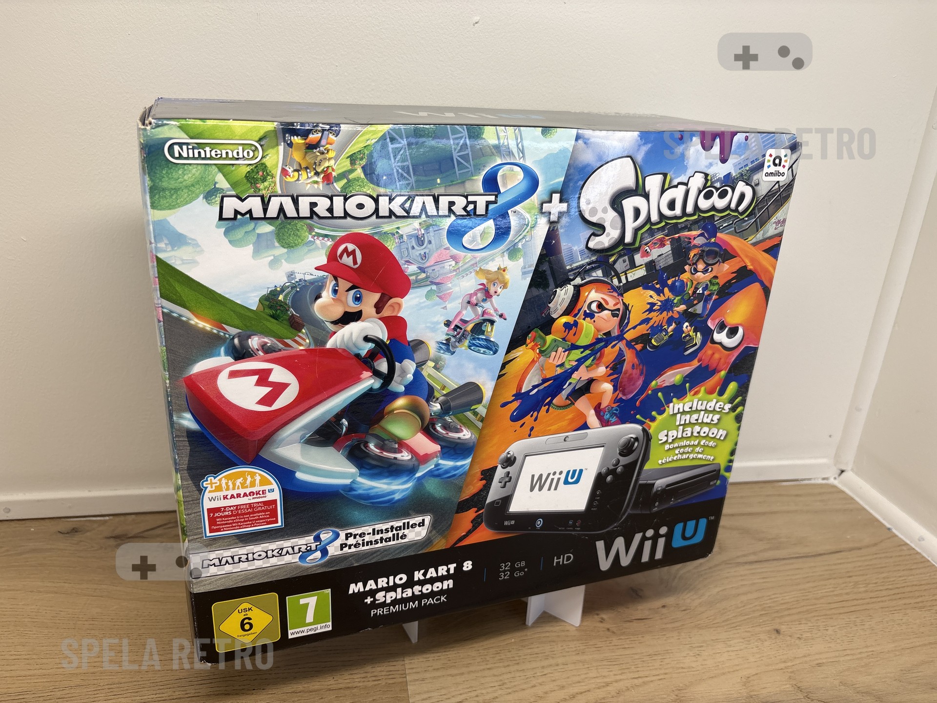 Nintendo Wii U 32gb - Mario Kart & splatoon Premium Pack (TRADERA)