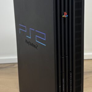 PlayStation 2 Konsol med kablar – Svart retroklassiker FAT